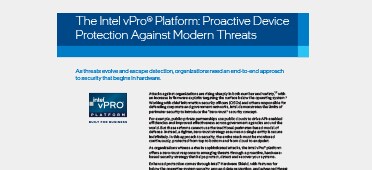 PDF OPENS IN A NEW WINDOW: Read vPro Security Solution Brief
